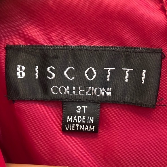 Girls Fancy Red Dress by Biscotti Colezzione 3T NWT - Picture 4 of 10